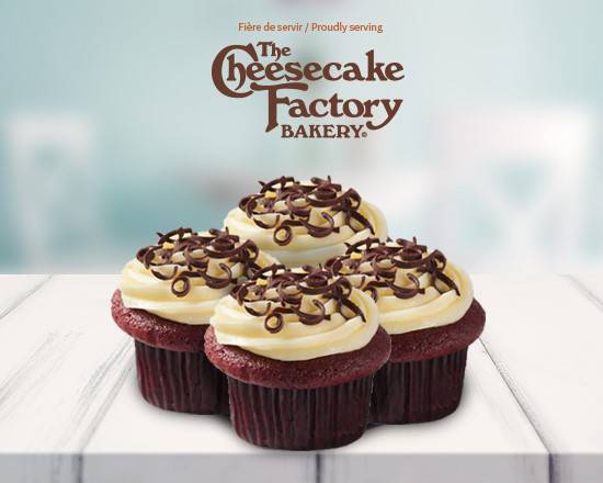 4 Cupcakes Red Velvet / 4 Red Velvet cupcakes