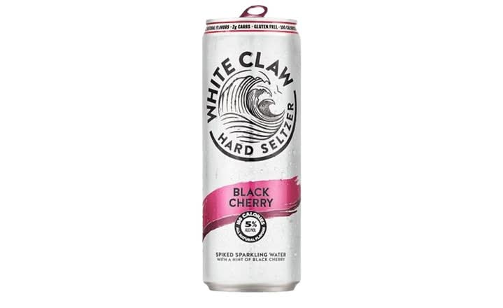 White Claw Black Cherry, 355ml can hard seltzer (5.0%25 ABV) TP
