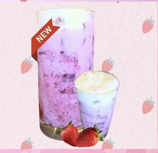 Iced Spanish Strawberry Latte