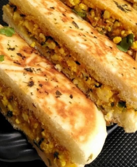 Buttered Chole kulche