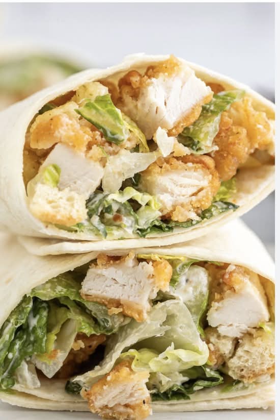 Loaded chicken caesar wrap