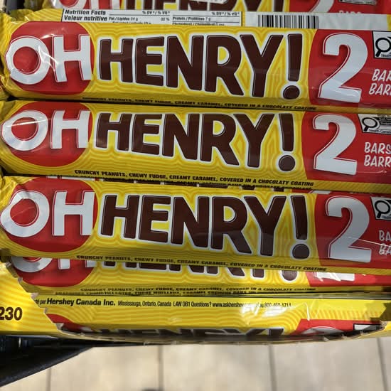 OH Henry ! - 2 Bars 85g
