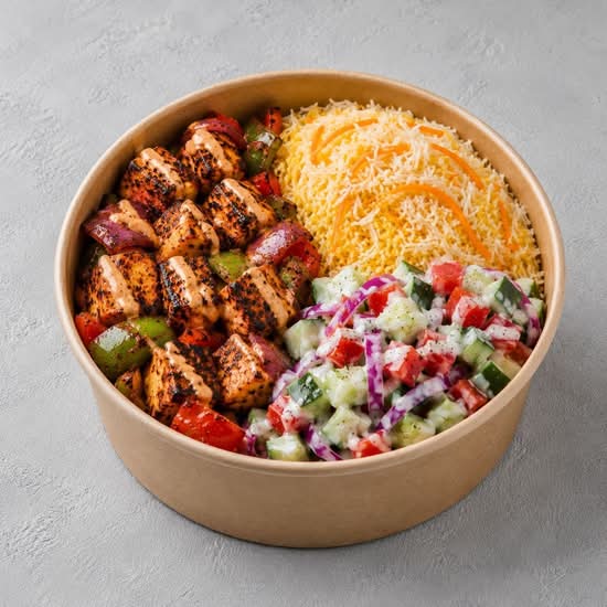 Paneer tikka rice bowl