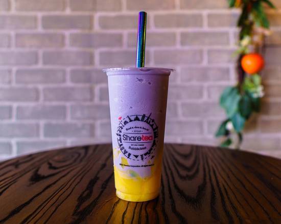 Taro Ice Blended with Pudding