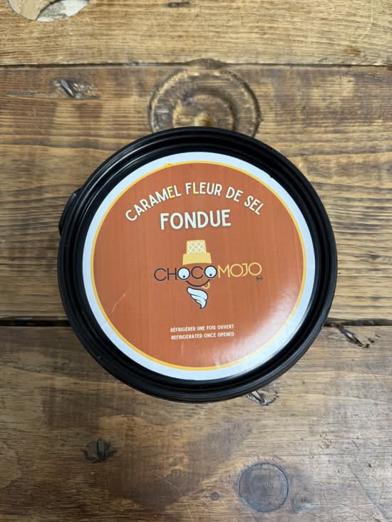 Fondue caramel salé