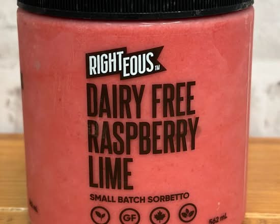 Righteous Dairy Free Raspberry Lime
