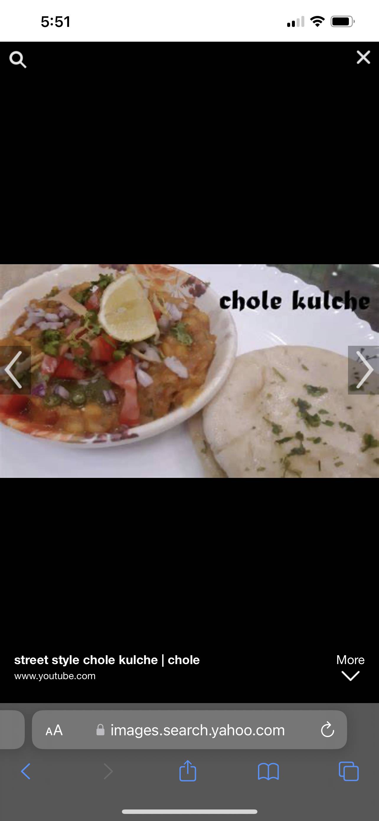 Kulche chole