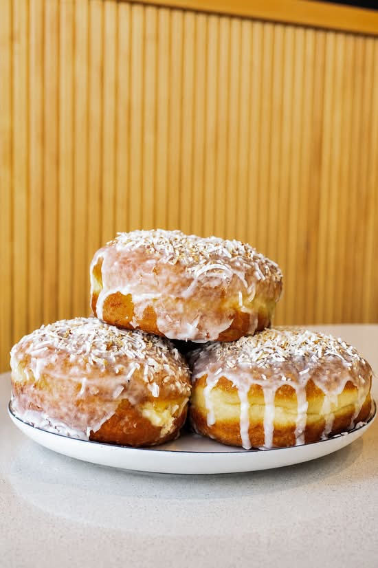Coconut Cream Doughnut