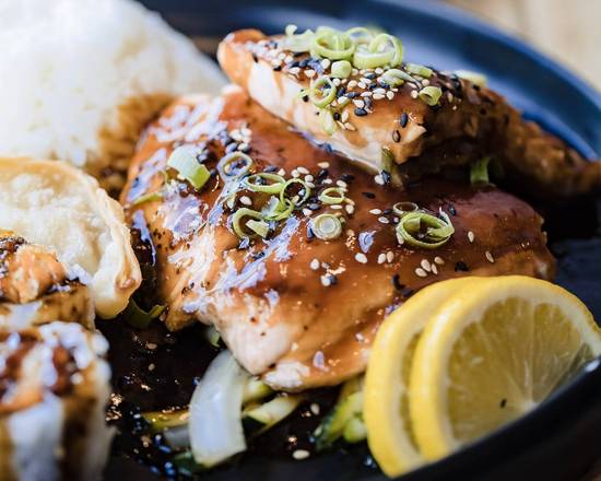 Salmon Teriyaki Combo