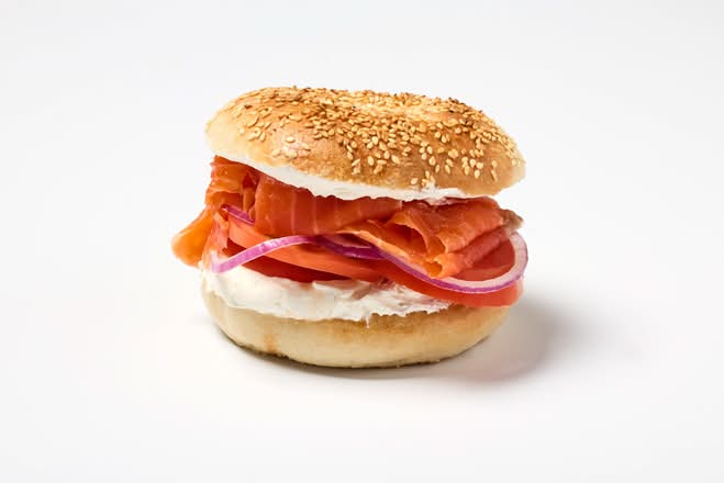 Smoked Salmon and Cream Cheese Sandwich