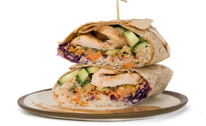 Thai Peanut Burrito