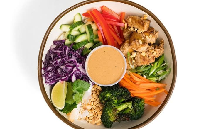 Thai Tofu Peanut Satay Bowl