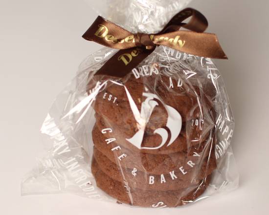Double chocolate banana walnuts cookies
