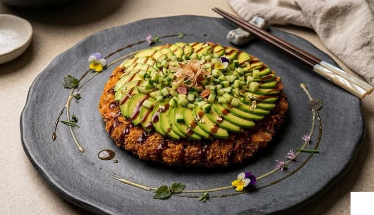 AVOCADO& CUCUMBER SUSHI PIZZA