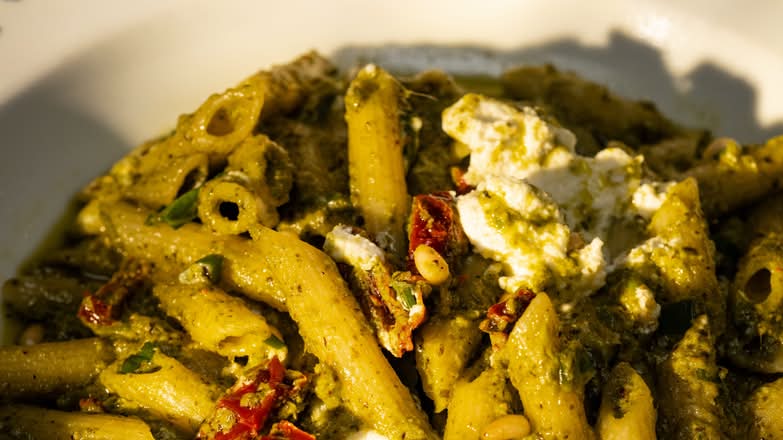 Pâtes Pesto Chèvre / Pesto Goat Cheese Pasta