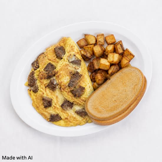 Steak and Cheese Omelette