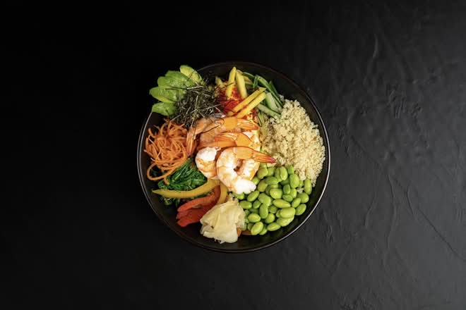 Poké aux crevettes coquetel (6 mrcx) / Shrimp poke (6 pcs)