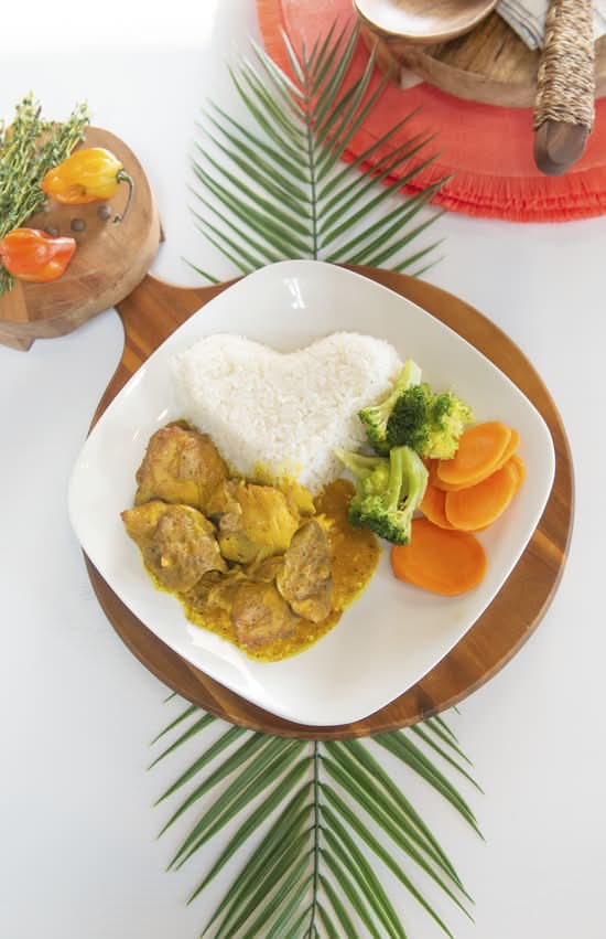 Bone-in Curry Chicken Meal(Lrg.)