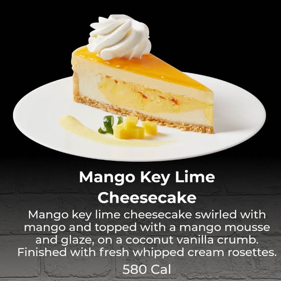 Mango Key Lime Cheese Cake