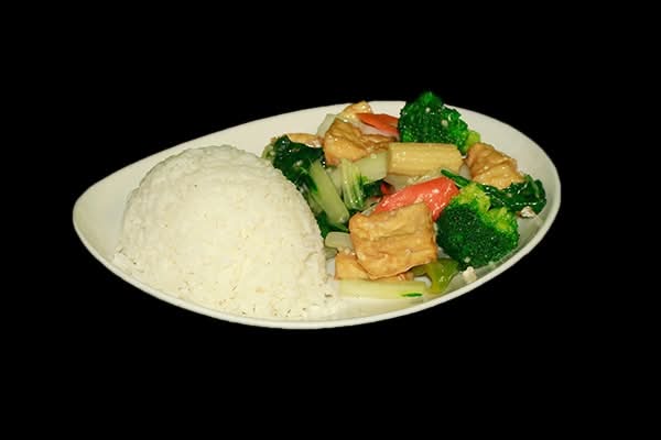 Broccoli in Garlic Sauce (Individual served with Steamed Rice)