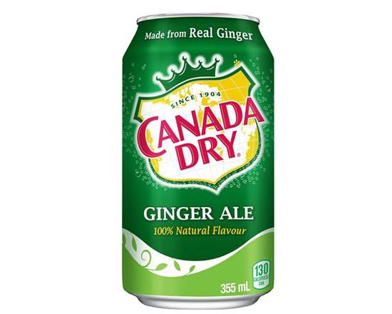 Canada Dry Ginger Ale Can, 355 mL