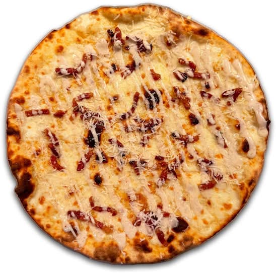 Cacio, Pepe & Guanciale Romana  Pizza