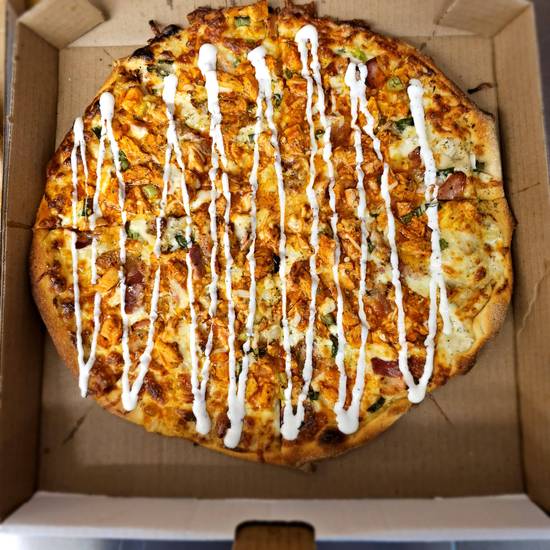 Buffalo Ranch Chicken Pizza