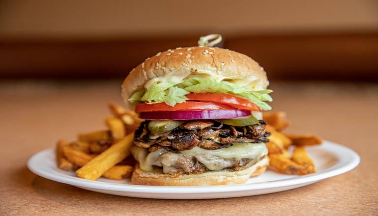 Mushroom & Swiss Burger