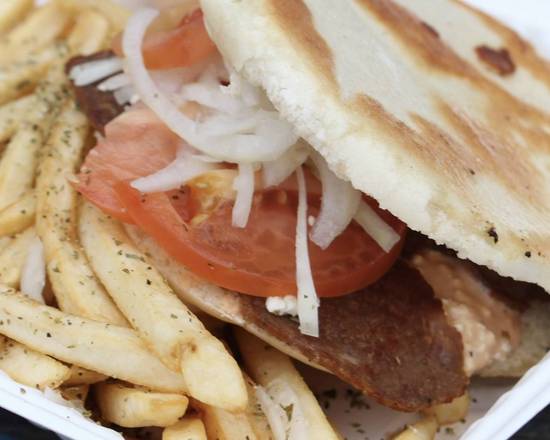 Greek style burger