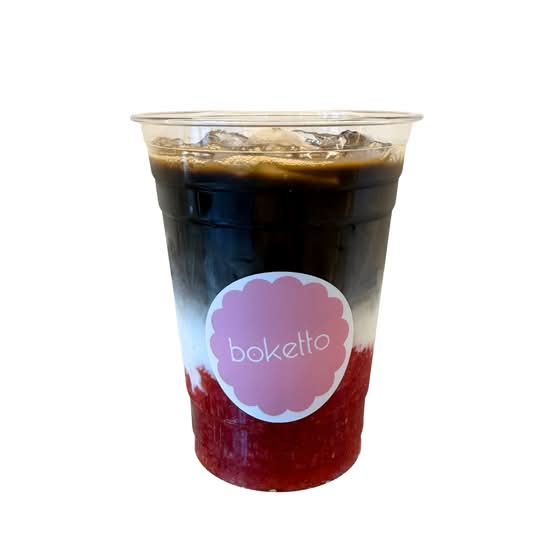 STRAWBERRY HOJICHA LATTE 16OZ