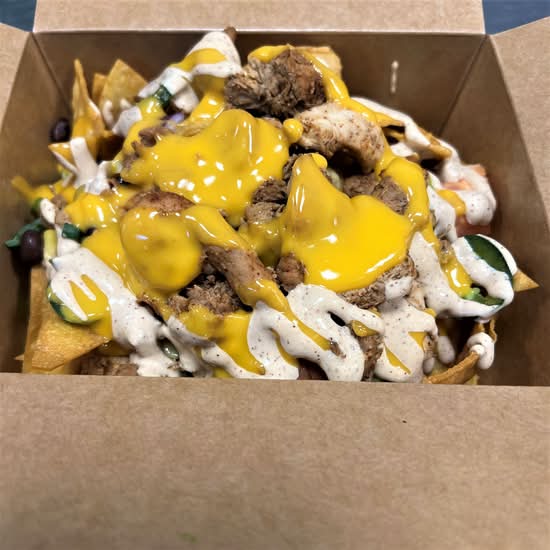 LOADED CHICKEN NACHOS