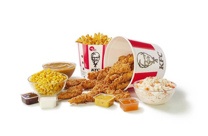 14 Piece Tenders Bucket and 4 Large Sides