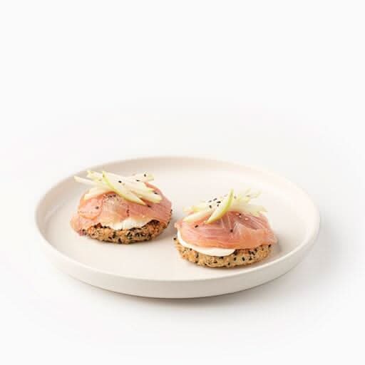 Sushi pizza saumon fumé / Smoked salmon sushi pizza