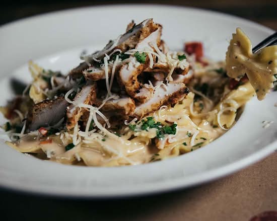 Asiago Chicken Bow-Ties