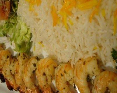 BBQ King Shrimp (کباب میگو)