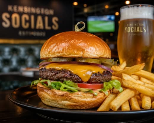 Socials Cheese Burger