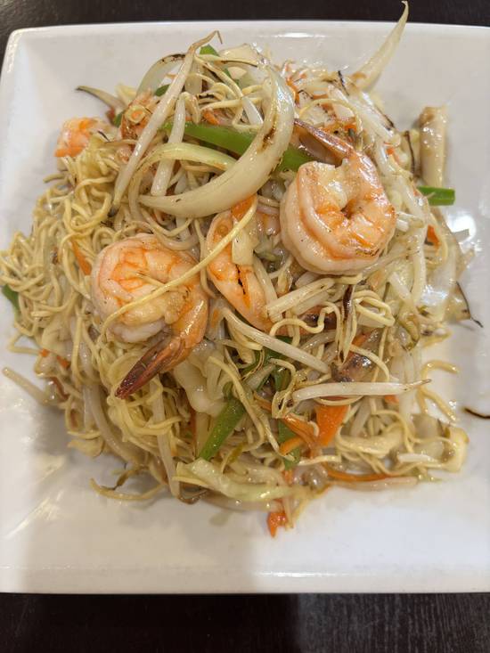 56. Prawns Chow Mein