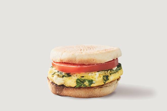 Sandwich Omelette feta épinards / Feta and Spinach Omelette Sandwich