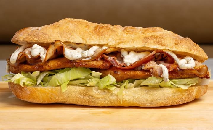 Panini poulet panné  césar | Caesar chicken cutlet panini