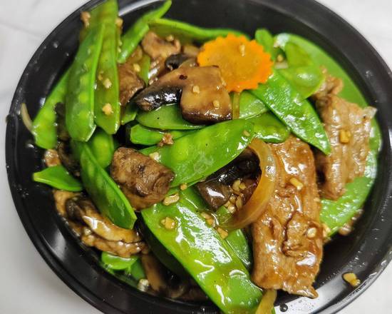 Beef with Snow Peas and Mushrooms