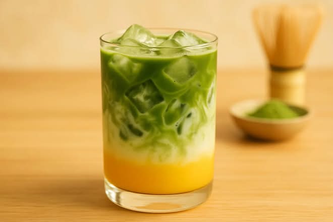 Mango Matcha Latte