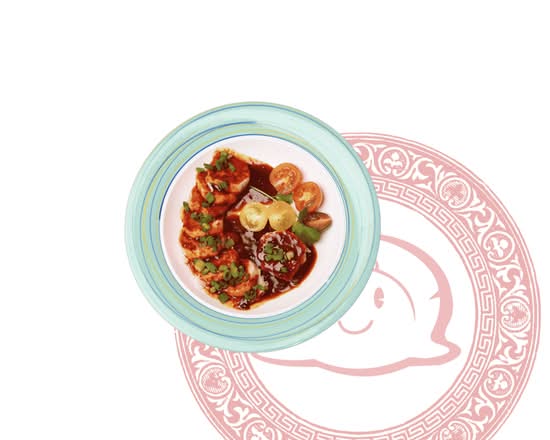 8. Chicken with Chili Sauce / 8. Poulet à la sauce au piment