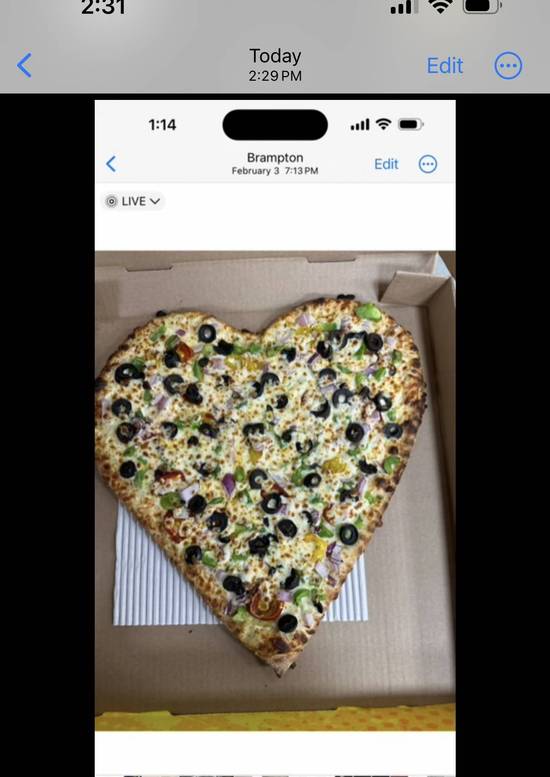 Medium Heart shaped Pizza