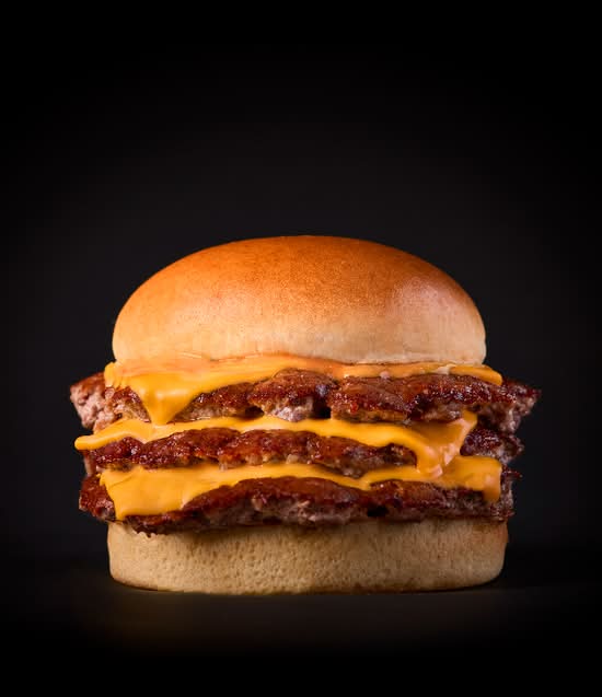 The Purist Triple Cheeseburger  - CALS 910