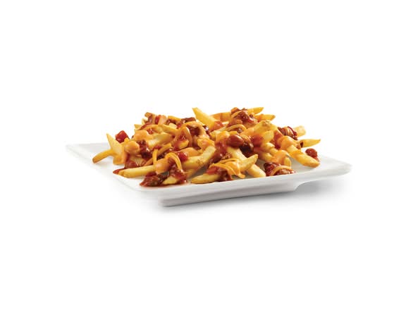 Frites Chili Et Fromage / Chili Cheese Fries (Cals: 520)