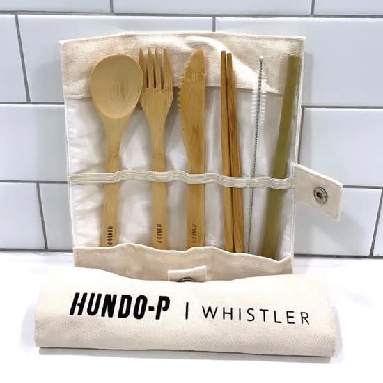 Bamboo - Utensil set - WHITE
