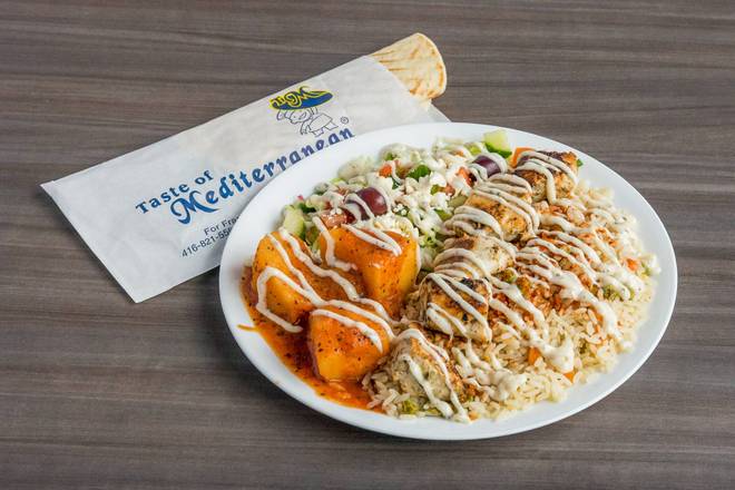 Chicken Souvlaki Platter