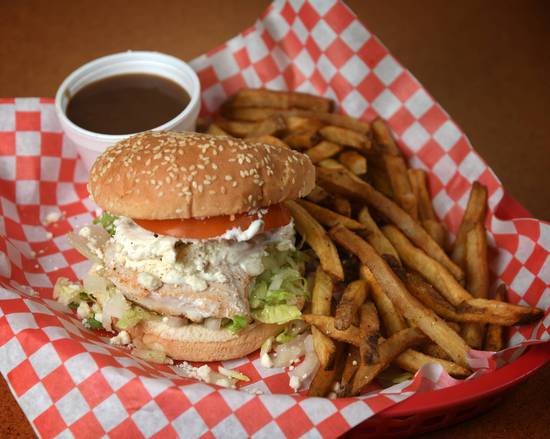 Greek Style Chicken Burger