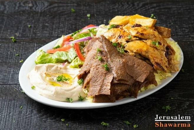 Donair Mix Plate (Donair and Chicken)