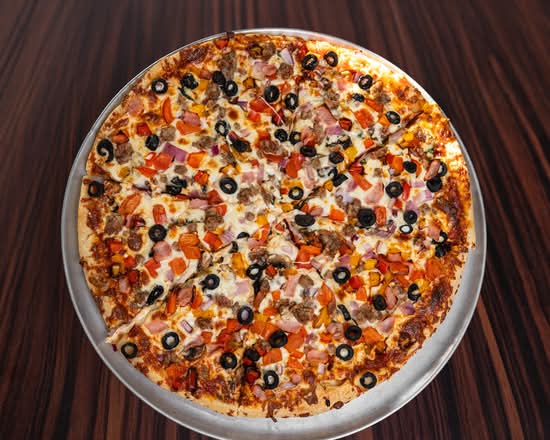 Greek Meat Pizza